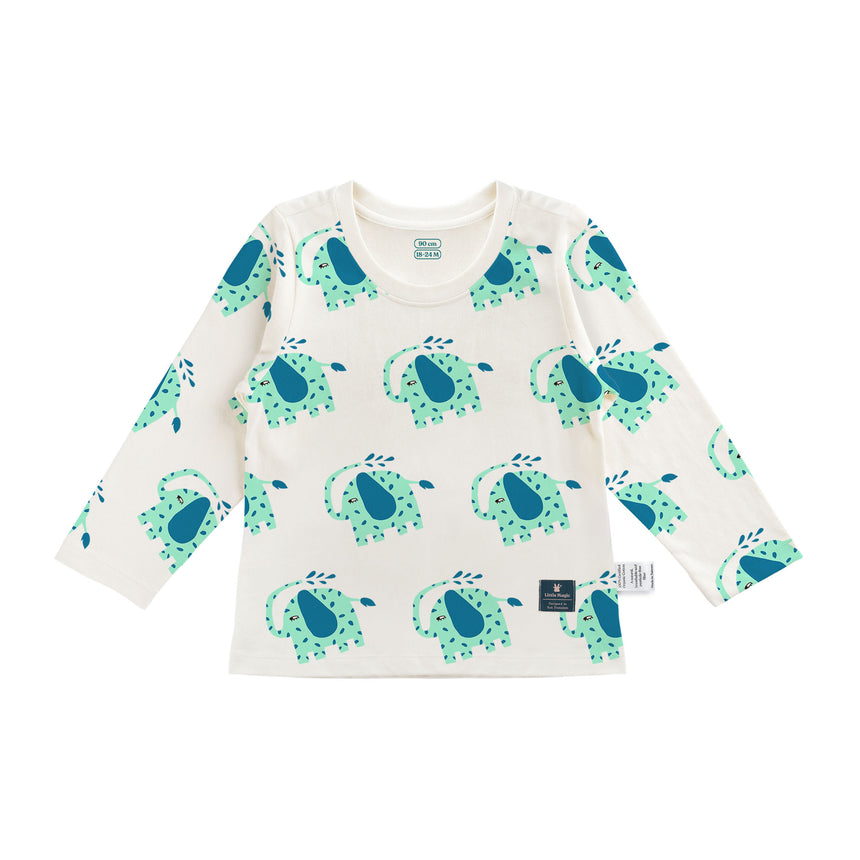 Elephant【艾樂】✦ Pattern Long Sleeve T-Shirt