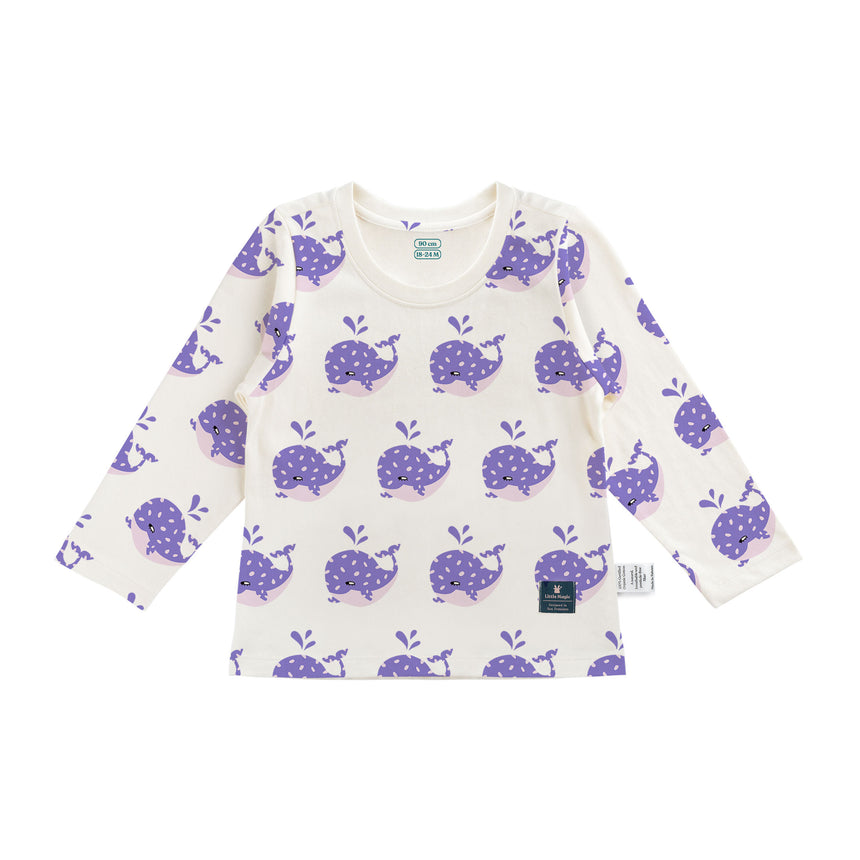 Whale【威爾】✦ Pattern Long Sleeve T-Shirt