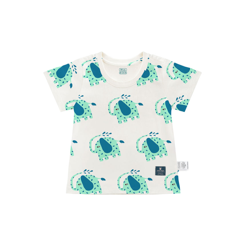 Elephant【艾樂】✦ Pattern Short T-Shirt